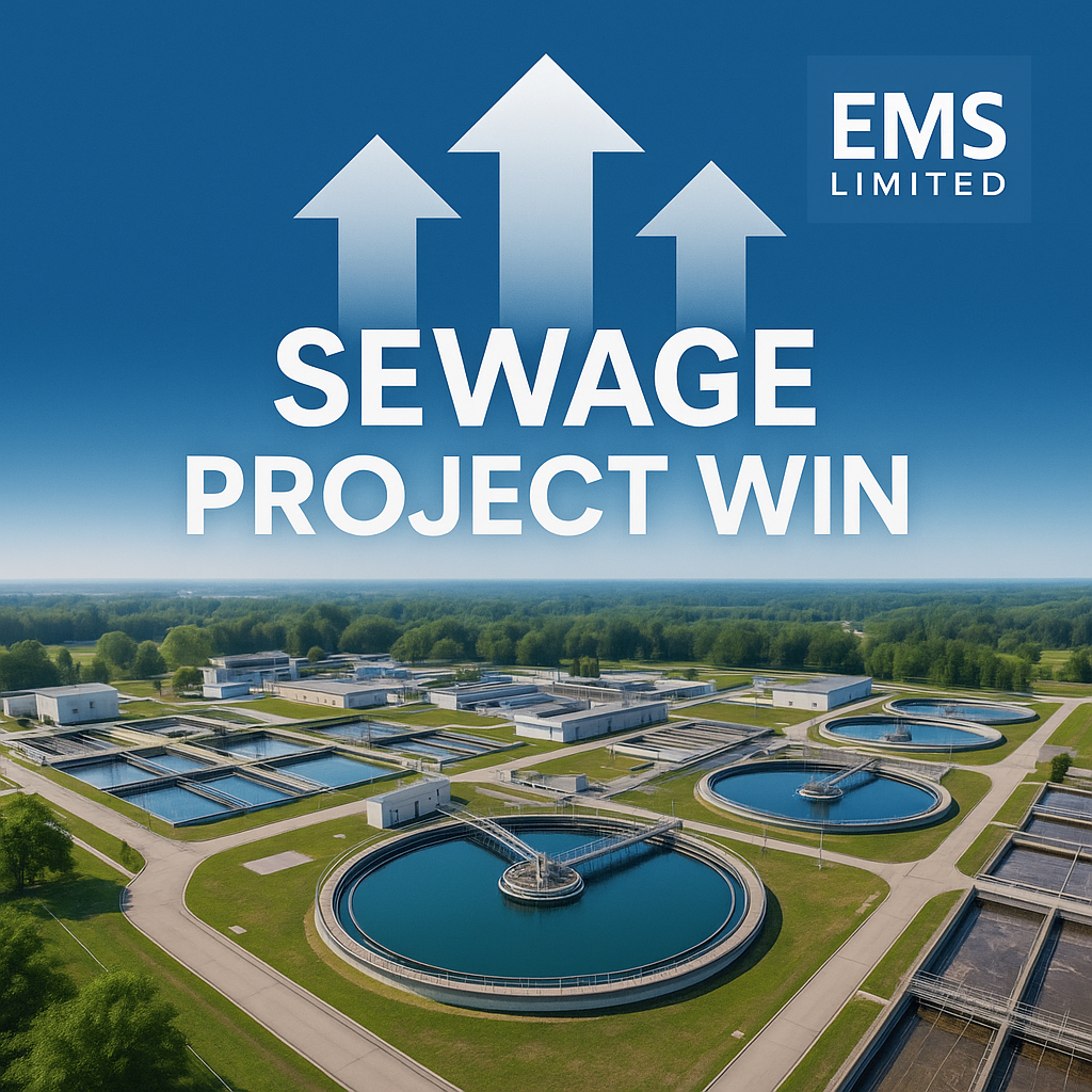 EMS Limited’s ₹183.8 Cr Fatehpur Sewage Project Win | Sewage Infrastructure Growth